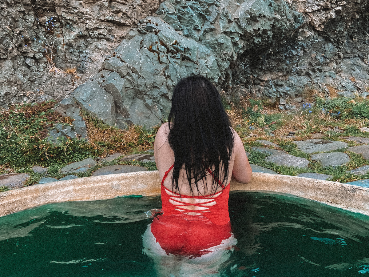 Bathing in a thermal river in Iceland | Daymaker