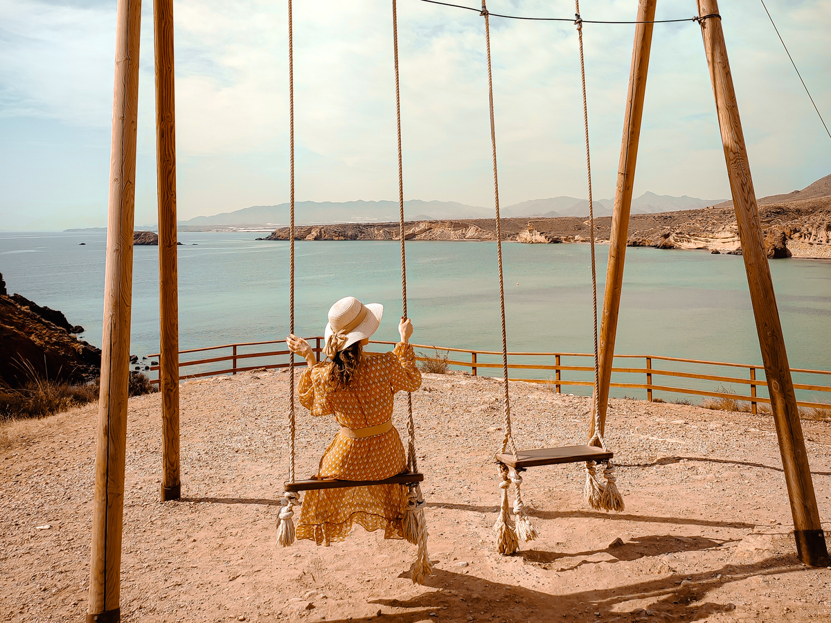 Hidden gem photogenic swing overlooking the Spanish coast | Daymaker